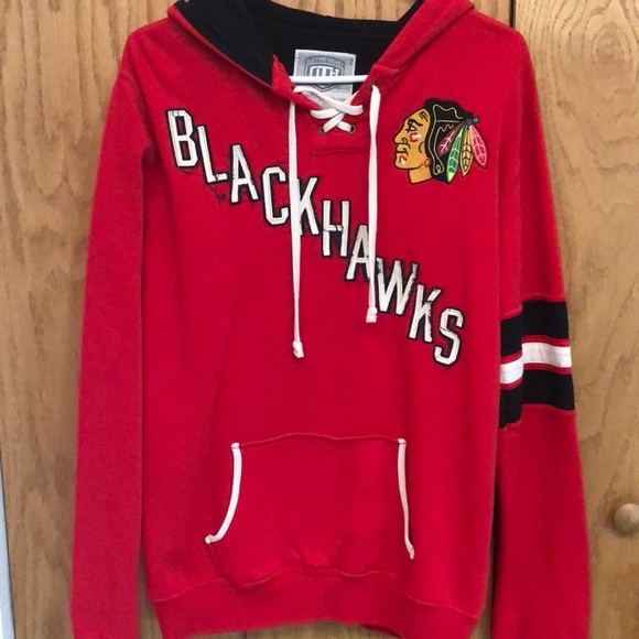 ✨Old Time Hockey Chicago Blackhawks Hooded Sweat Shirt size Large NWOT - Picture 1 of 5